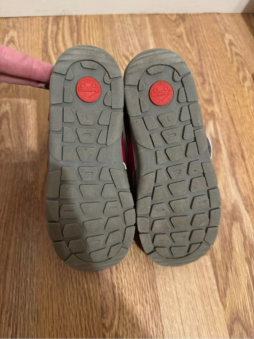See Kai Run Maroon and Pink Kids Strap Boots